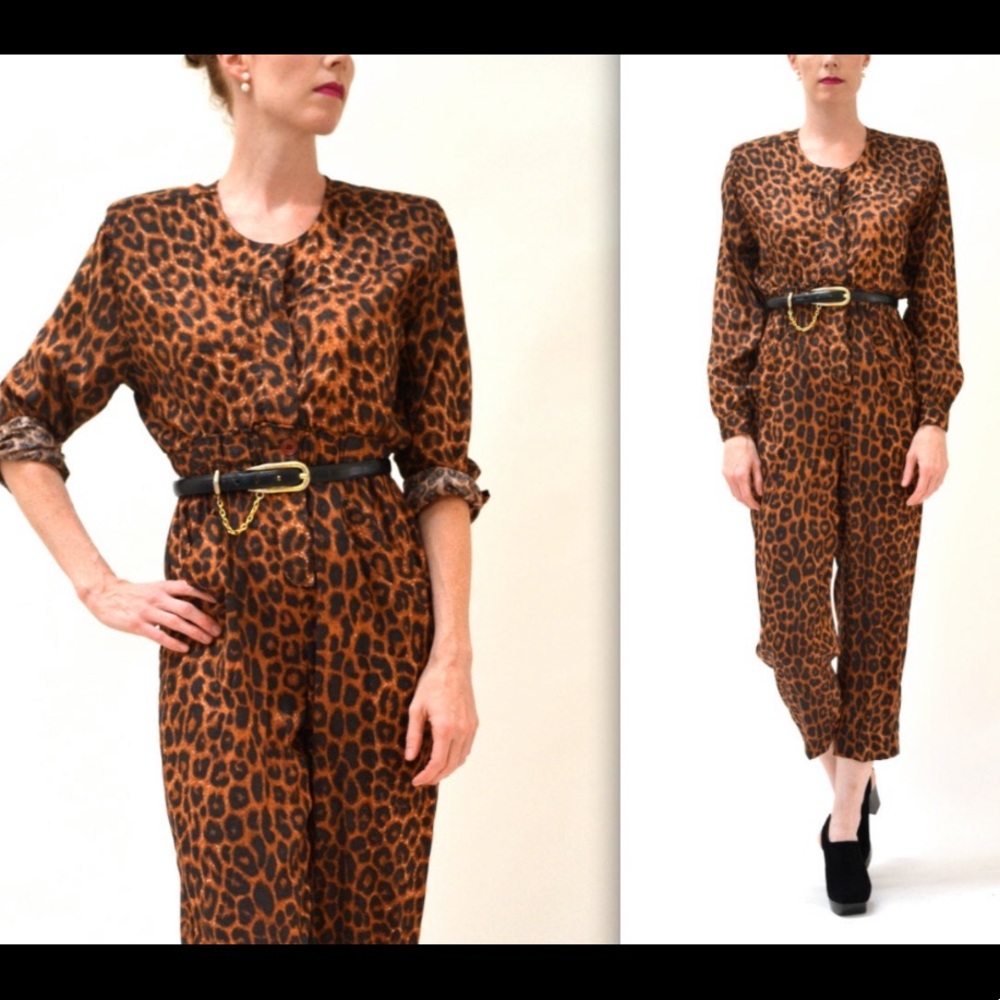 VINTAGE Leopard Print DVF Jumpsuit